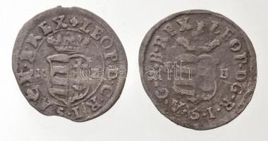 1699KB Duarius (0,5g) + 1703KB Duarius "I. Lipót" (0,53g) T:2-,3