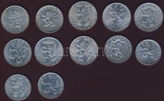 Csehszlovákia 1945-64. 10K Ag (4x klf), 50K Ag (3x klf), 100K Ag (5x klf) Összesen 12db! T:2 k. ph.