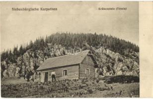 Csukás, Tészla, Krähenstein, Ciucas (Erdélyi Kárpátok); menedékház. Jos Drotleff Nr. 364. 1917. / rest house