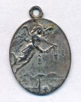 1915. "Isten óvja a Hazánkat 1914-1915" Ag fém medál,
 nehezen kivehető fémjel a fülön (2...