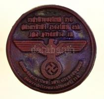 cca 1940 Zielona Góra Lengyelország / Grünberg in Schlesien horogkeresztes hivatali gumibélyegző / P...