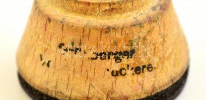 cca 1940 Zielona Góra Lengyelország / Grünberg in Schlesien horogkeresztes hivatali gumibélyegző / P...