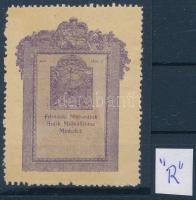 1913 Felvidéki Műbarátok Antik Műkiállítása, Miskolc levélzáró R