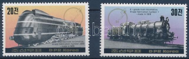 Locomotive; stamp exhibition set, Mozdony; bélyegkiállítás sor