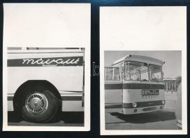 MÁVAUT ( 1 db Ibusz Citybusz) autóbuszok, közte Ikarusz típusúak Budapesten, 5 db fotó, eredeti és későbbi előhívások, 9,5x6,5 és 9x12 cm