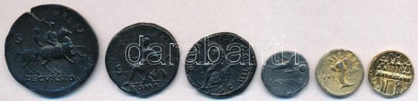 6db-os replika tétel, római pénzérmék, mind "WRL" jelzéssel T:2