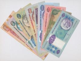 Angola 10db-os bankjegy tétel, mind különféle T:I-III- Angola 10pcs of banknotes, all different C:UNC-VG