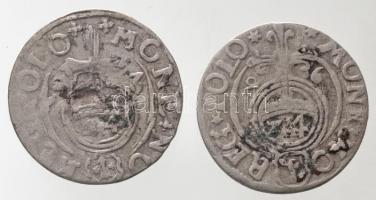 Lengyel Királyság 1623. Poltorak Ag (1,11g) + 1626. Poltorak Ag "III. Zsigmond" (1,03g) T:...
