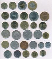 Irán ~1960-2010. ~30db-os fémpénz gyűjtemény, mind különféle T:vegyes Iran ~1960-2010. ~30pcs of coins, all different C:mixed