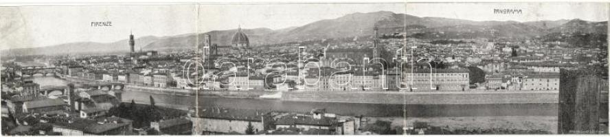 Firenze, Florence; 3-tiled panoramacard