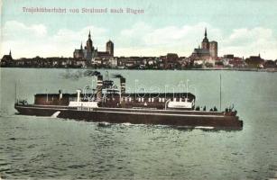 Trajektüberfahrt von Stralsund nach Rügen / SS Bergen