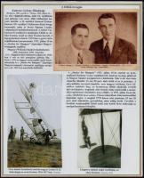 1914-1930 Repülés az I. világháborúban 6 db eredeti képeslapot és fotót plusz 11 reprodukciót tartal...