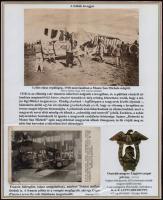 1914-1930 Repülés az I. világháborúban 6 db eredeti képeslapot és fotót plusz 11 reprodukciót tartal...