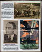 1914-1930 Repülés az I. világháborúban 6 db eredeti képeslapot és fotót plusz 11 reprodukciót tartal...