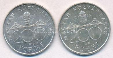 1994. 200Ft Ag "Deák" (2x) T:2