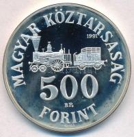 1991. 500Ft Ag "Széchenyi István" tokban T:1-(PP)