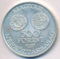 1988. 500Ft Ag "Szent István" T:BU kis patina
Adamo EM102