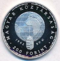 1992. 200Ft Ag "Veszélyeztetett állatvilág - Gólya" T:PP Adamo EM126