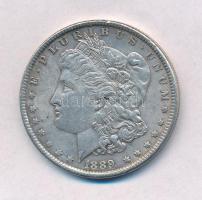 Amerikai Egyesült Államok 1889. 1$ Ag Morgan T:1-,2 kis ph. USA 1889. Morgan Dollar Ag C:AU,XF small edge error Krause KM#110