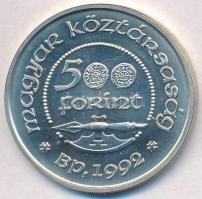 1992. 500Ft Ag "Szent László" T:BU 
Adamo EM125