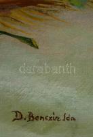 Benczúr jelzéssel: Virágcsendélet. Olaj, vászon, sérült, keretben, 60×80 cm