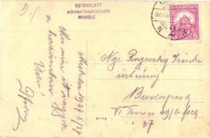 1927 Miskolc, Rudolf laktanya, 10-es Honvéd szobor. Rosenblatt photo (EK)