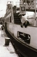 cca 1965 Tihany-Szántód balatoni komp, 6 db szabadon felhasználható vintage negatív, 24x36 mm