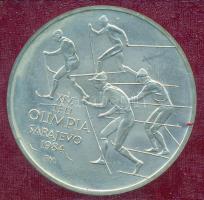 1984. 500Ft Ag "Sarajevoi Téli Olimpia" eredeti tokban, tanúsítvánnyal T:BU  Adamo EM76