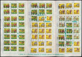 1989 Iskolai takarékbélyeg gyűjtőlap betelve