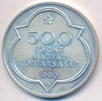 1990. 500Ft Ag "Mátyás király - Buda" T:BU kis patina
Adamo EM114