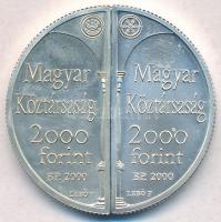 2000. 2000Ft Ag "Lórántffy Zsuzsanna / Sárospatak" (2xklf) T:BU 
Hungary 2000 Forint Ag &...