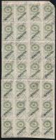 1946 Inflációs váltó teleragasztva 28 db bélyeggel