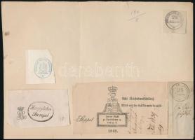cca 1800-1900 Nagy szignetta és lenyomat gyűjtemény. 98 db benyomott és pecsételt okirati szignetta,...