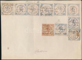 cca 1800-1900 Nagy szignetta és lenyomat gyűjtemény. 98 db benyomott és pecsételt okirati szignetta,...