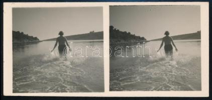 cca 1938 Sztereó felvételek, 7 db fényképpár dr. Csörgeő Tibor (1896-1968) budapesti fotóművész hagy...