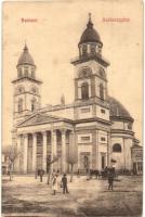 Szatmárnémeti, Satu Mare; Székesegyház, bútor üzlet / cathedral, shops