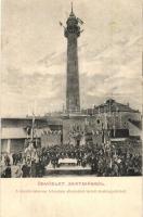 Szatmárnémeti, Satu Mare; tűzoltó őrtorony felavatása alkalmából tartott díszközgyűlés. Scherling fényképezte 1904 / inauguration of the fire tower, congress