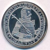 DN Magyar tallérok utánveretben - Bocskai István tallérja 1605 Ag emlékérem tanúsítvánnyal (20g/0.999/38,6mm) T:PP patina