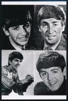 cca 1965 Beatles együttes, 3 db mai nagyítás Fekete György (1904-1990) budapesti fényképész gyűjtéséből, 15x10 cm