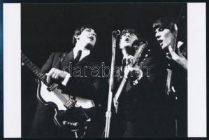 cca 1965 Beatles együttes, 3 db mai nagyítás Fekete György (1904-1990) budapesti fényképész gyűjtésé...