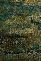 Mednyánszky jelzéssel: Fagyos táj. Olaj, vászon-karton, keretben, 37×43 cm
