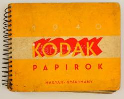 cca 1940 Kodak fotópapírok termék bemutató füzet. 35 féle fotópapírral / Kodak photo paper booklet .