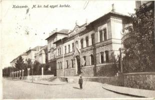 Kolozsvár, Cluj; M. kir. tudományegyetem kórháza / university's hospital (vágott / cut)