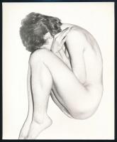 cca 1979 Aktfotók, 4 db vintage fotóművészeti alkotás, 18x11 cm és 18x22 cm között