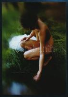 cca 1980 Ujhelyi István (1936-2003) hagyatékából 4 db vintage fotóművészeti alkotás, 12,5x7 cm és 12...