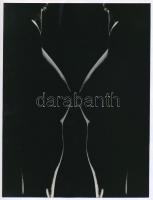 cca 1975 Tanulmányok a női test szépségéről, 3 db vintage fotóművészeti alkotás Kálmán András felira...