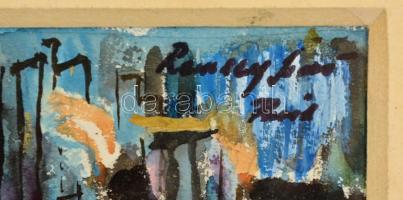 Remsey jelzéssel: Fekete ruhás nő. Akvarell, papír, üvegezett keretben, 20×12 cm