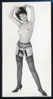 cca 1969 Vetkőzőszám, szolidan erotikus fényképek, 4 db vintage fotó, 15x8 cm / 4 erotic photos
