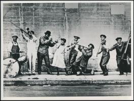 id Edward Ory és a King Olivers Creole Jazz Band 2 db feliratozott sajtófotó / 2 press photos 18x24 ...