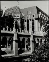 cca 1970 Budapest, A Halászbástya és környéke 4 db igényes, nagyméretű fotó 30x24 cm